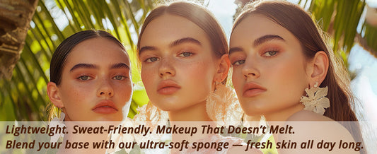 Your summer makeup essential? A sponge that doesn’t melt your look.