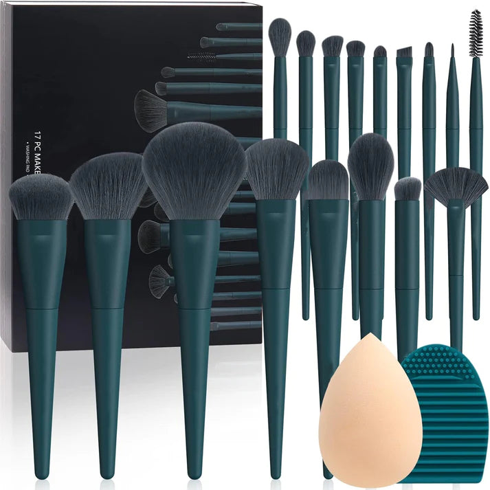 BEAKEY Makeup Brushes Set 17 Pcs - BEAKEY