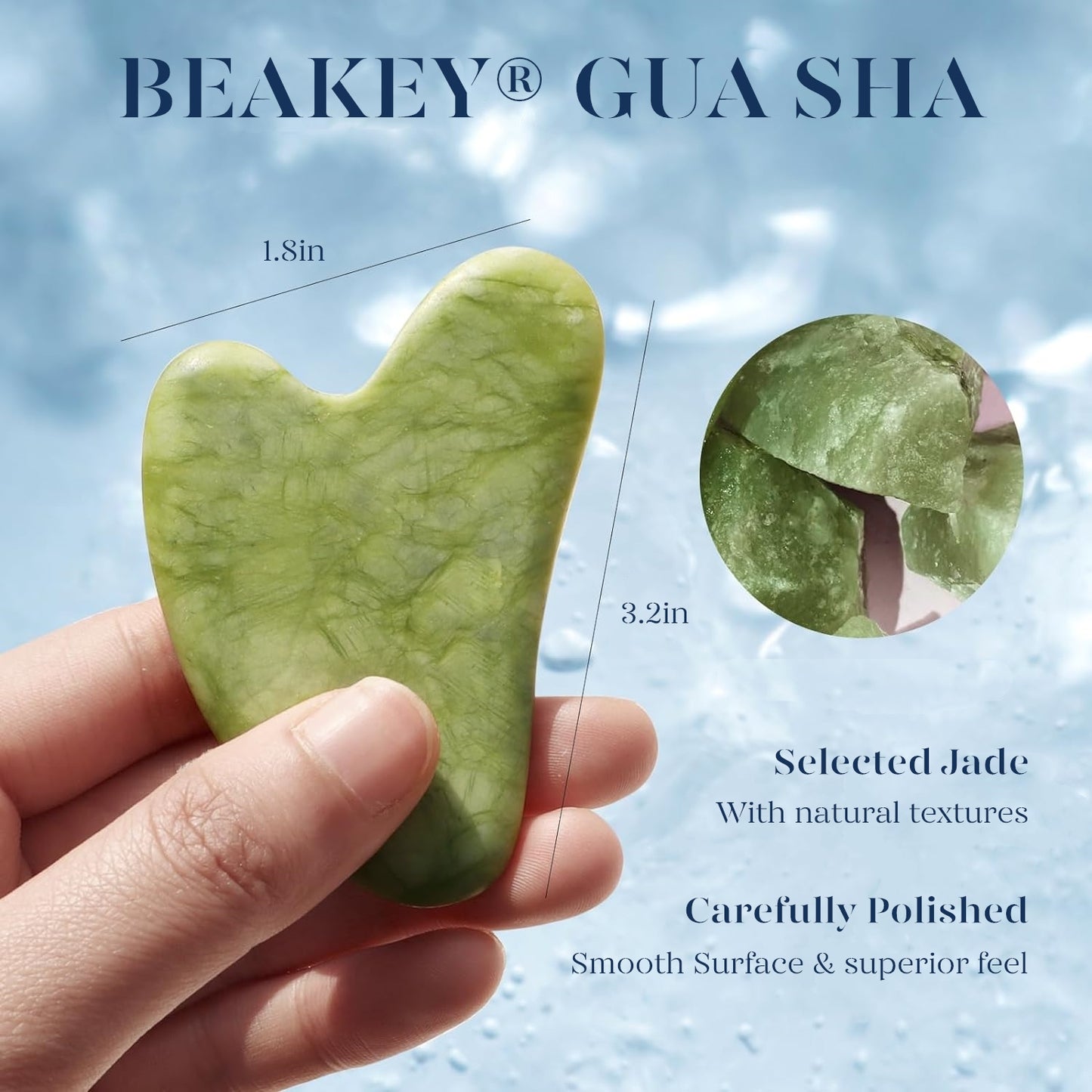 BEAKEY Ice Roller for Face & Gua Sha, Ice Face Roller Massager Cryotherapy Reduces Puffiness, Pink - BEAKEY