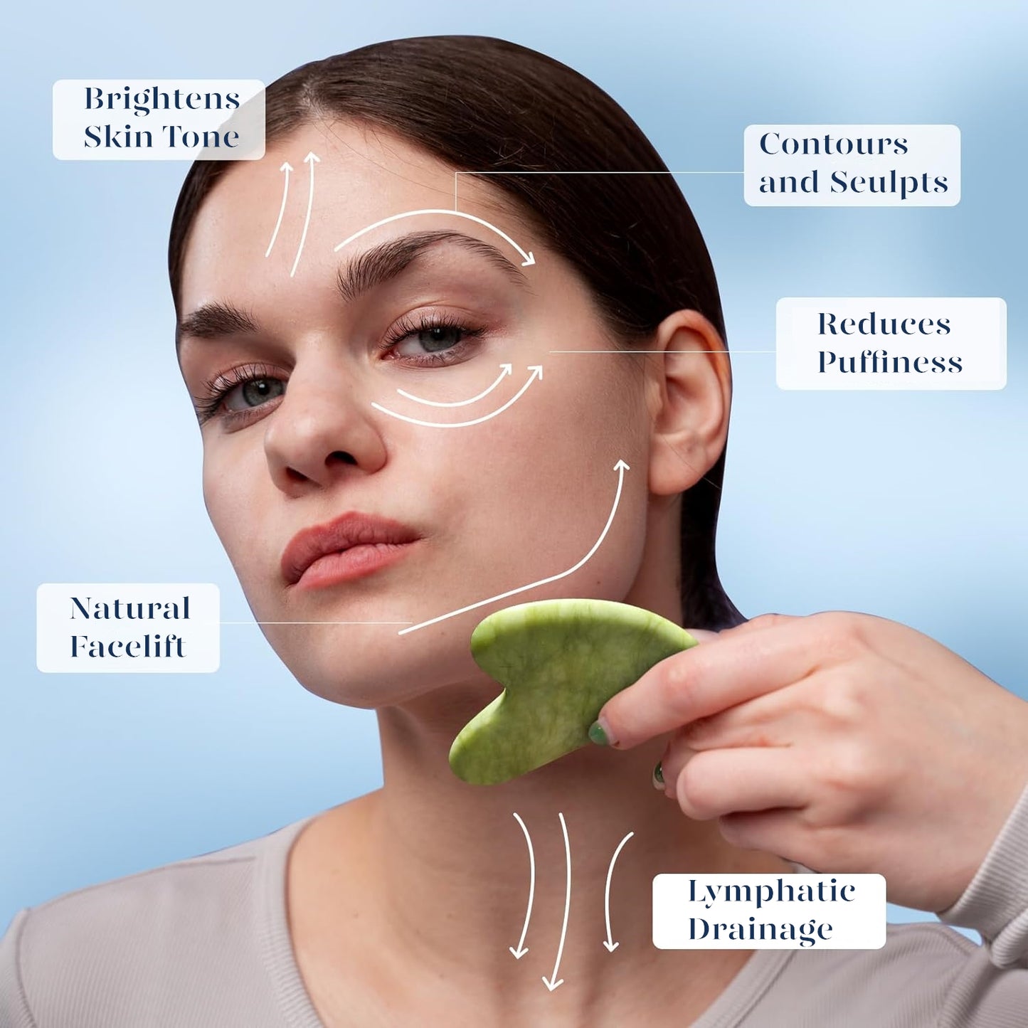 BEAKEY Ice Roller for Face & Gua Sha, Ice Face Roller Massager Cryotherapy Reduces Puffiness, Pink - BEAKEY