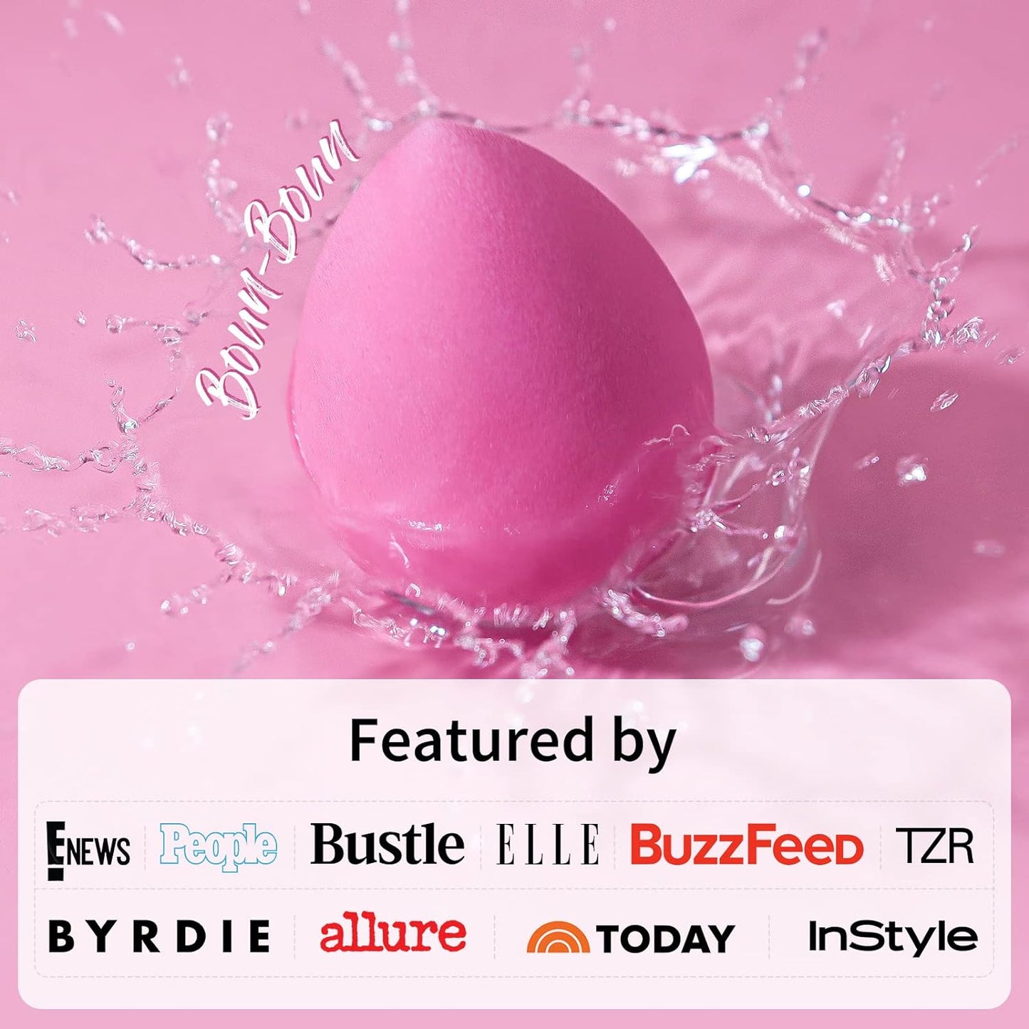 BEAKEY Makeup Sponge, Latex Free Beauty Sponge Blender for Blending Foundation Powder, Rose 6 Pcs - BEAKEY