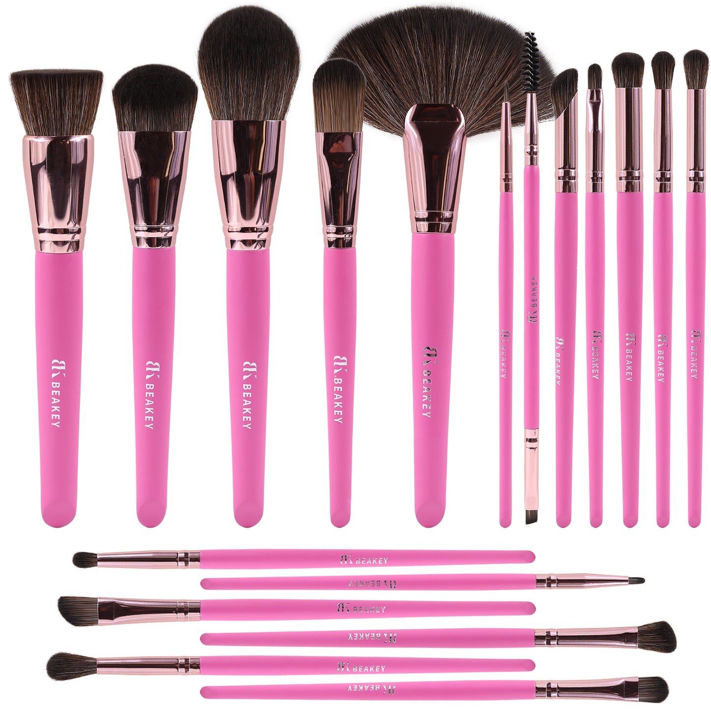 BEAKEY 18Pcs Makeup Brush Set - BEAKEY