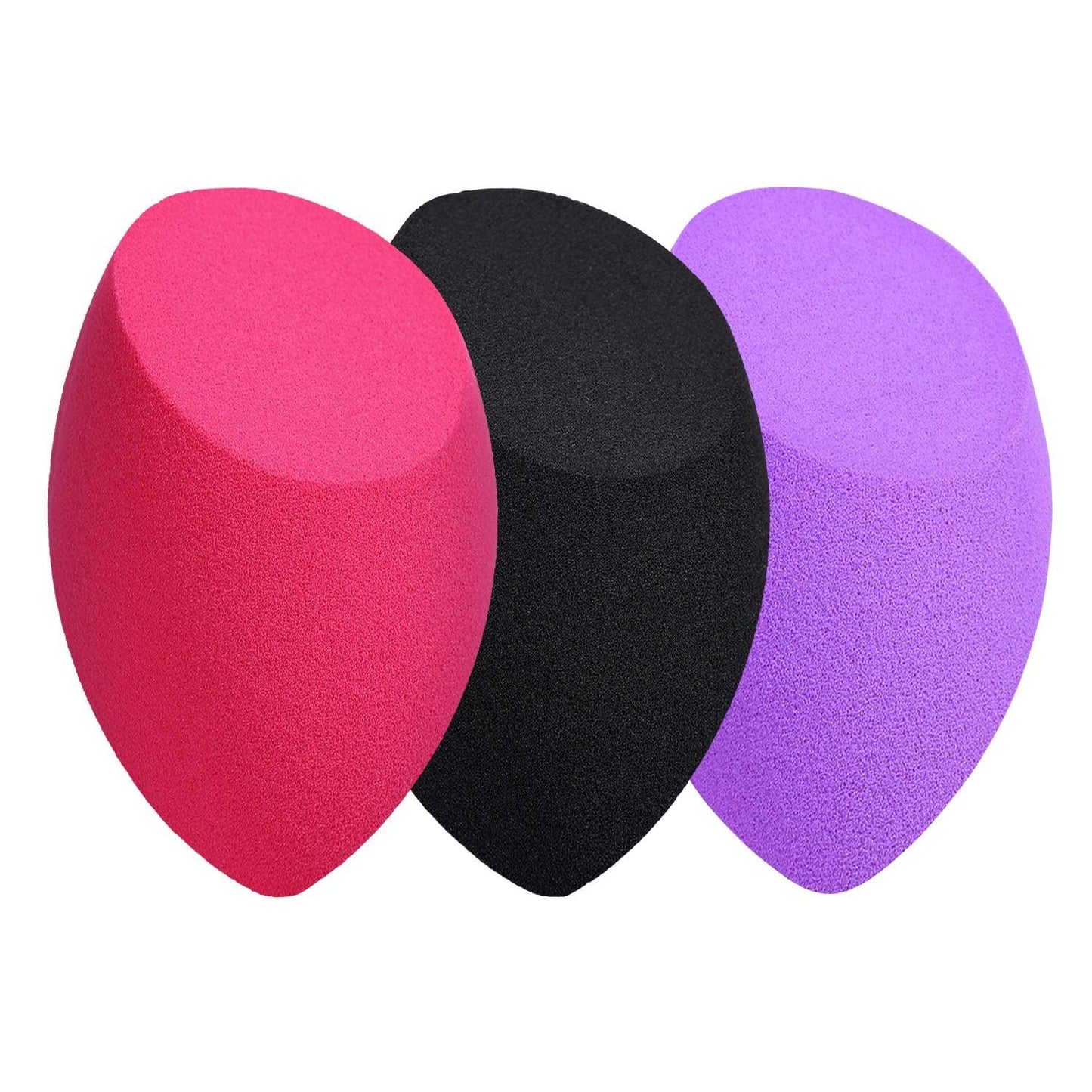 BEAKEY Makeup Sponges, Foundation Blending Paw Paw Sponge for Liquid Cream Powder, 3Pcs Multi Colour - BEAKEY
