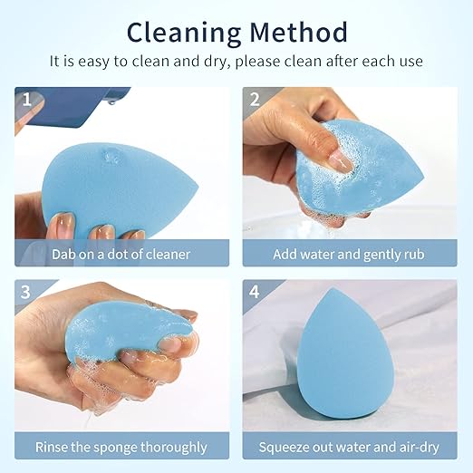BEAKEY 5 Pcs Makeup Sponge Set-Multi-colored - BEAKEY