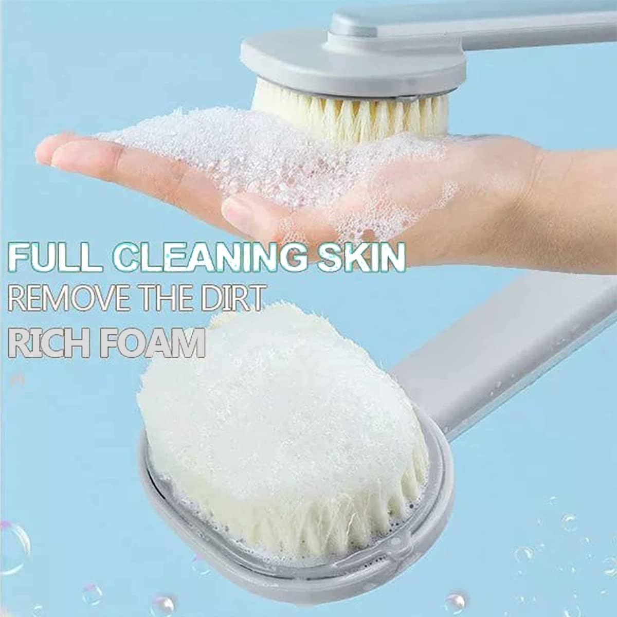BEAKEY Bath brushes,Long Handle Rub Bath Brush - BEAKEY