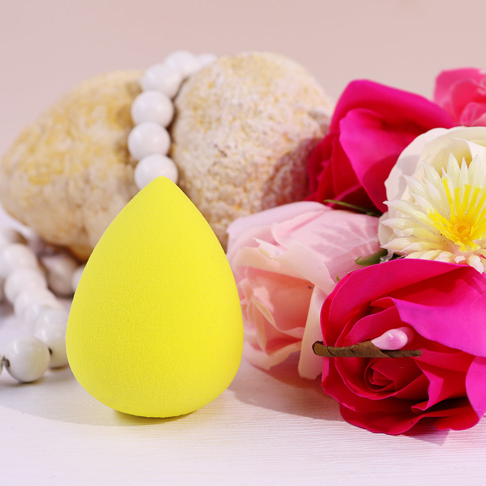 BEAKEY Makeup Sponge, Foundation Blending Beauty Sponge, Flawless for Liquid, Cream, and Powder, Yellow-Gentle - BEAKEY