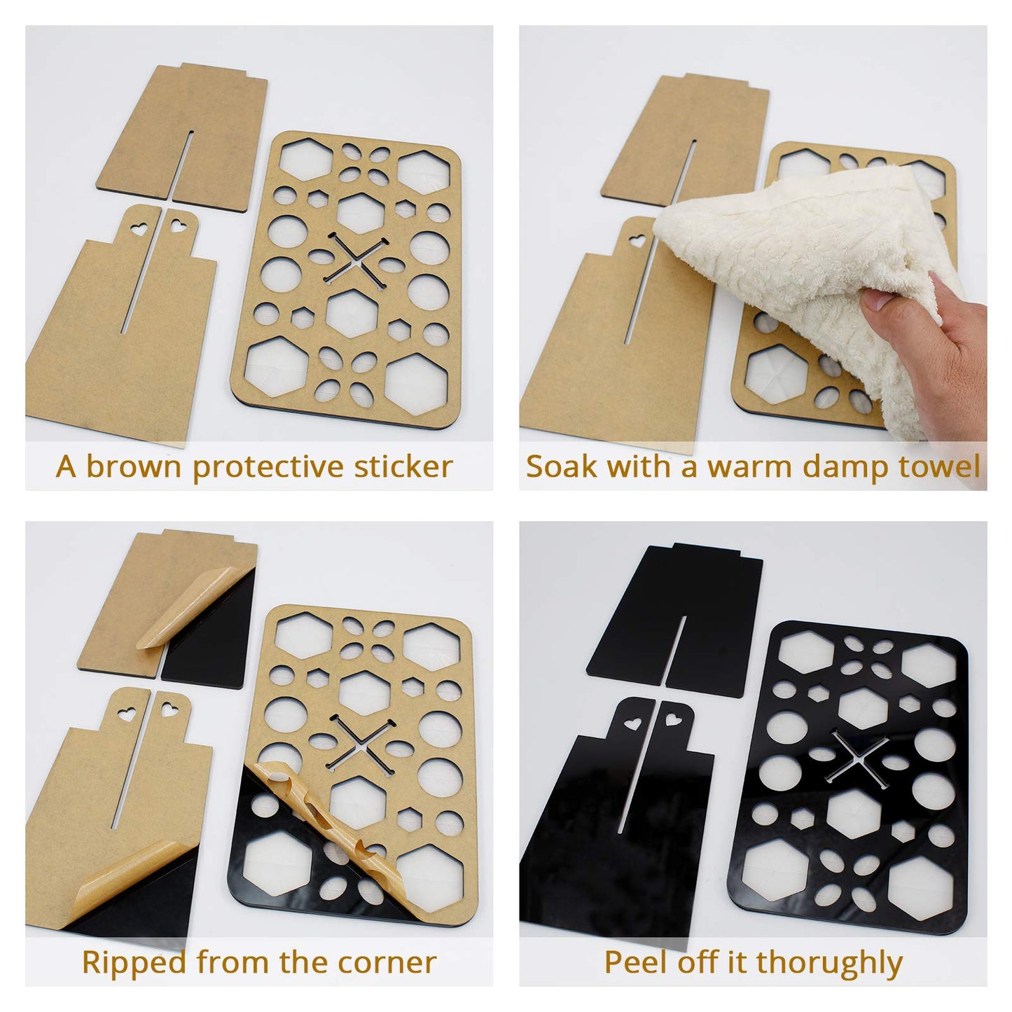 BEAKEY Collapsible Acrylic Makeup Brush Drying Holder TK Popular
