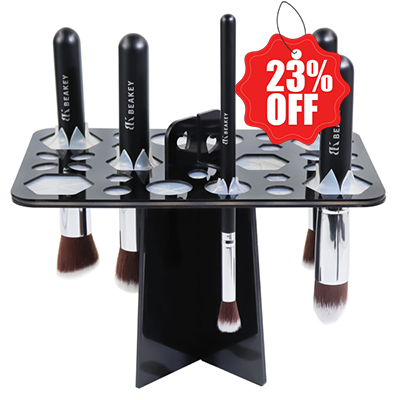 BEAKEY Collapsible Acrylic Makeup Brush Drying Holder OKBUY123