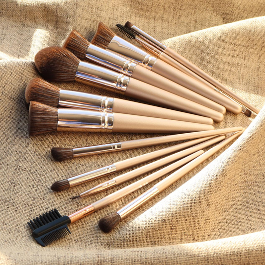 Embrace Women's Day Glamour with Our New Rose Gold Makeup Brush Set