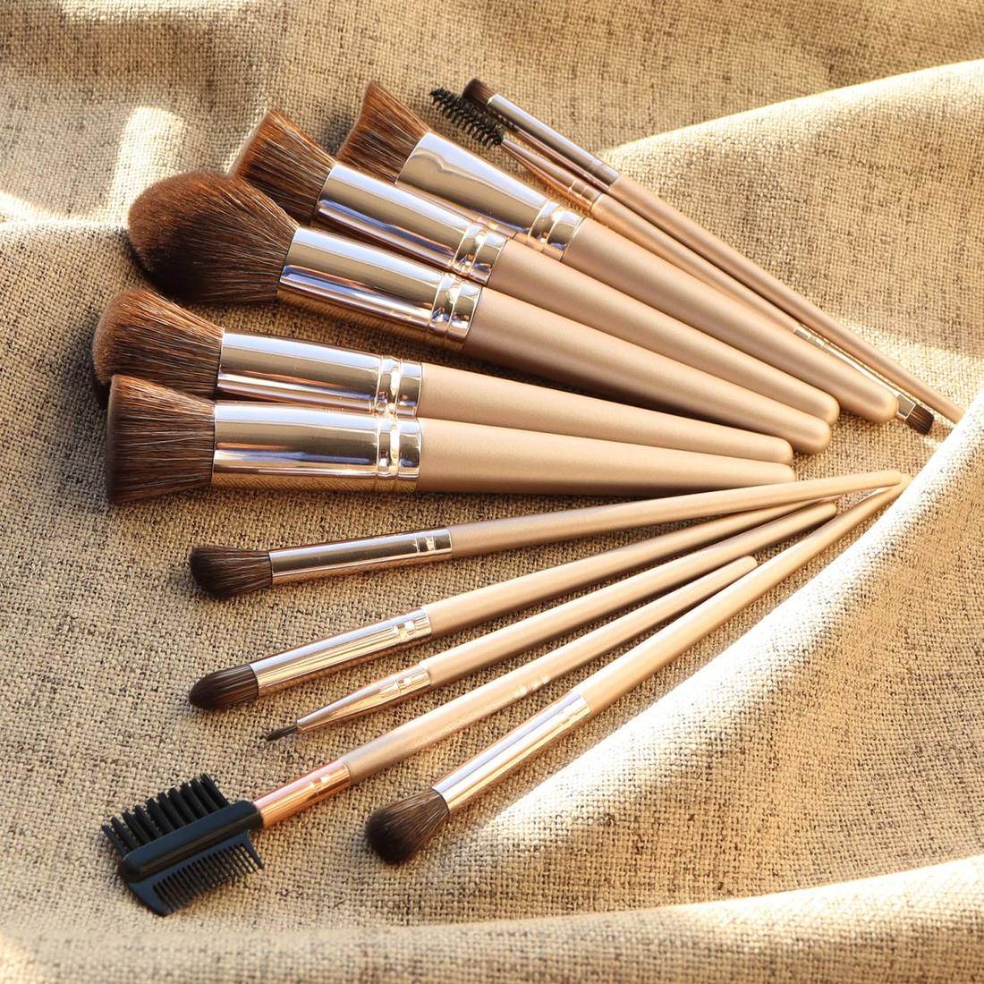 Embrace Women's Day Glamour with Our New Rose Gold Makeup Brush Set