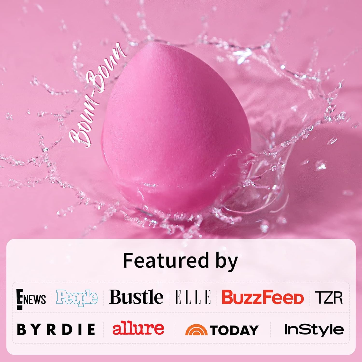 BEAKEY Makeup Sponge, Latex Free Beauty Sponge Blender for Blending Foundation Powder, Rose 6 Pcs - BEAKEY