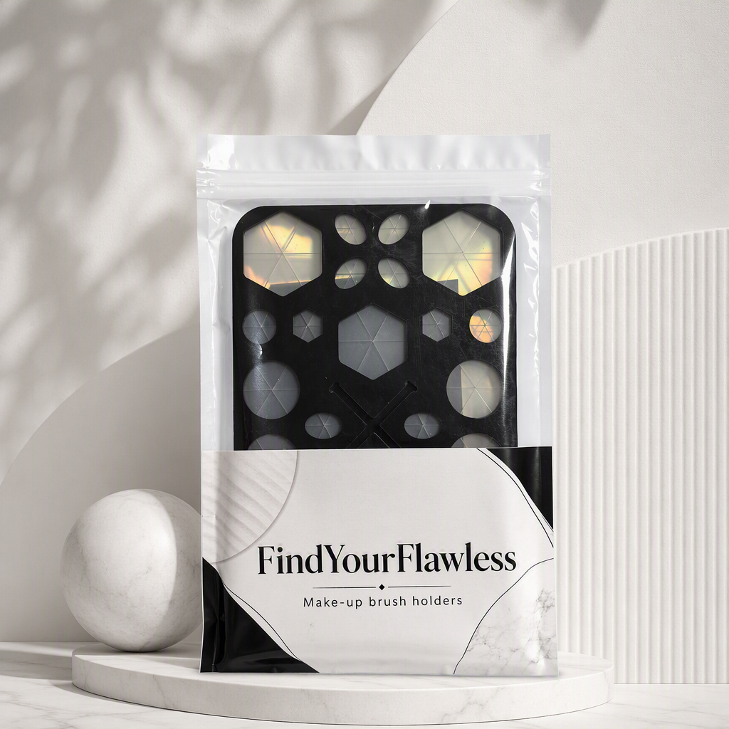 FindYourFlawless Make-Up Brush Holders, Portable Silicone Brush Covers for Travel and Daily Storage