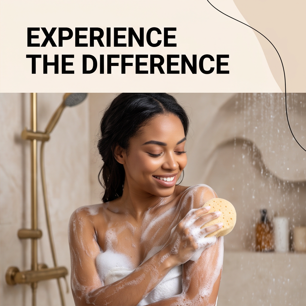 FindYourFlawless Bath Sponges, Soft Absorbent Body Sponge for Shower Cleansing and Daily Body Care