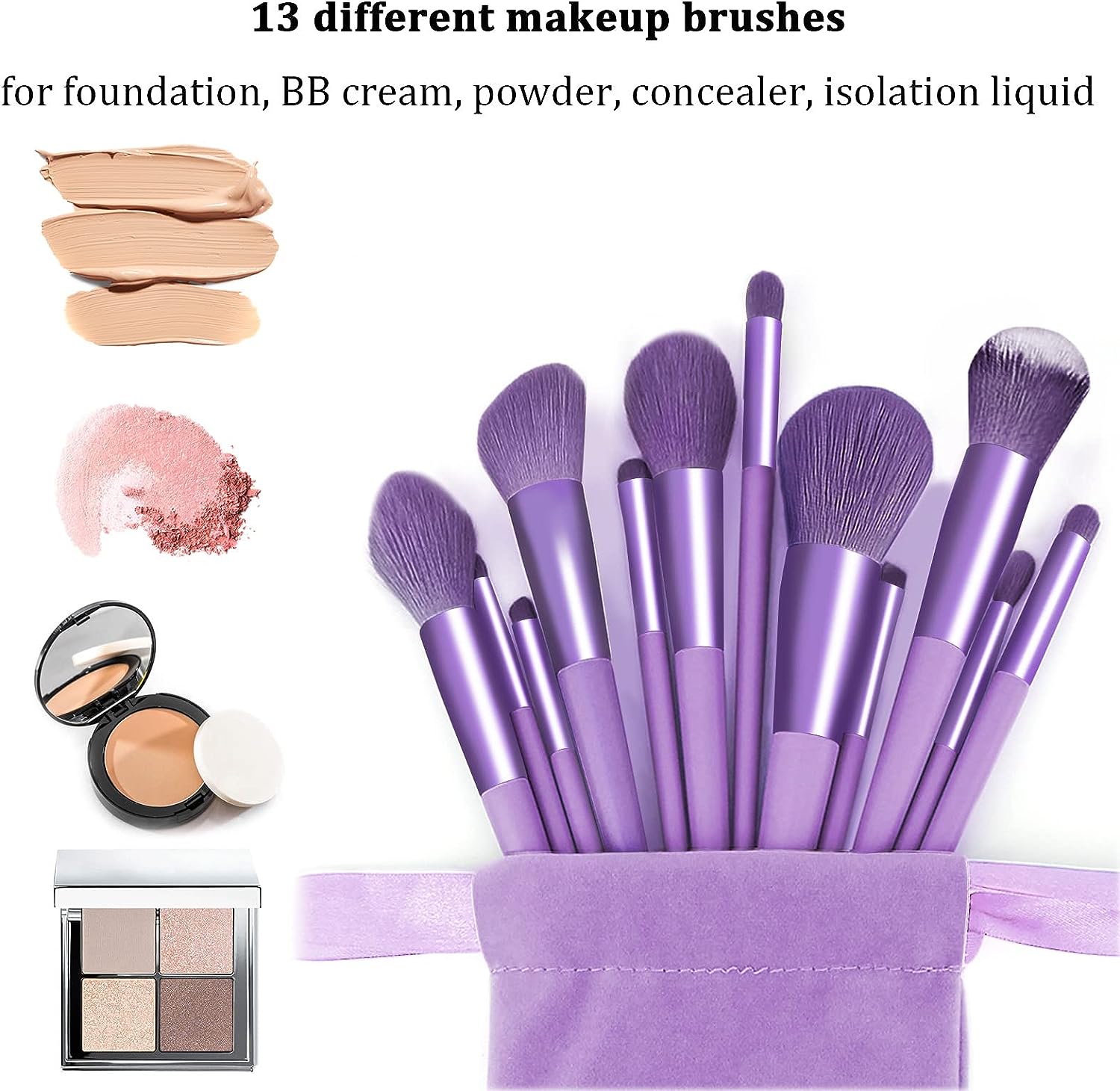 BEAKEY 22 Pcs Purple Makeup Kit - BEAKEY