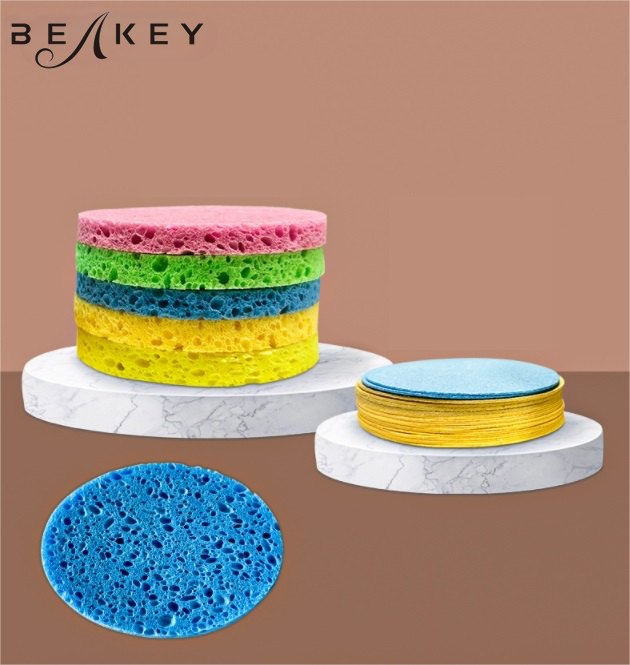 BEAKEY Facial buffing pads，Exfoliating Pads Face Sponges for Cleansing, Skincare Tools