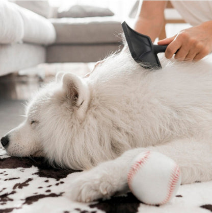 BEAKEY Pet brush,Pet Deshedding Brush Easily Removes Tangles Hair and Loose Undercoat